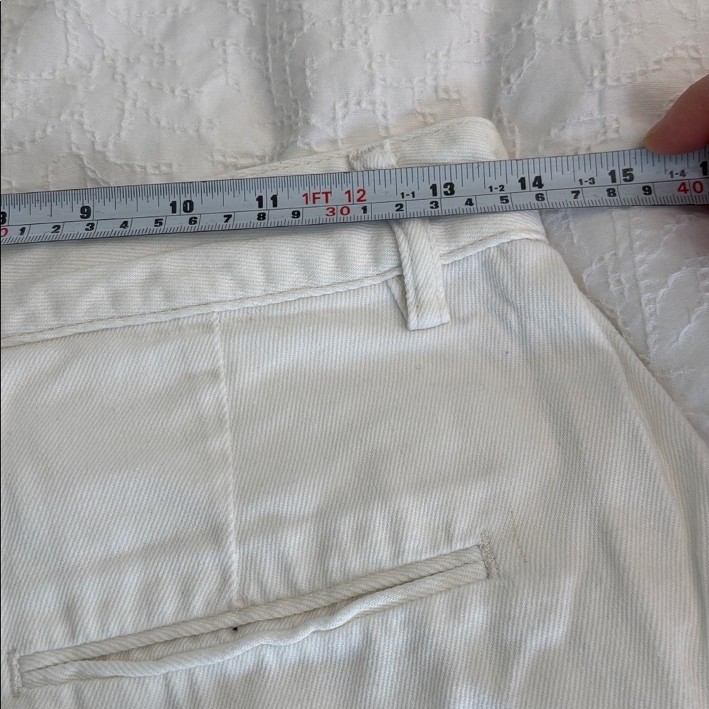The Frankie Shop Nolan Pleated Denim Trousers- White - Picture 14 of 17
